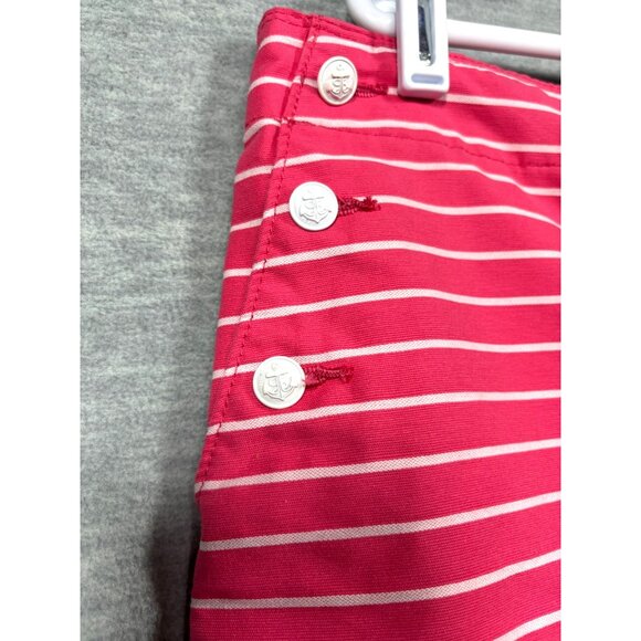 Tommy Hilfiger Womens Shorts 16 Striped Pink Preppy Nautical‎ Sailor - Picture 2 of 6